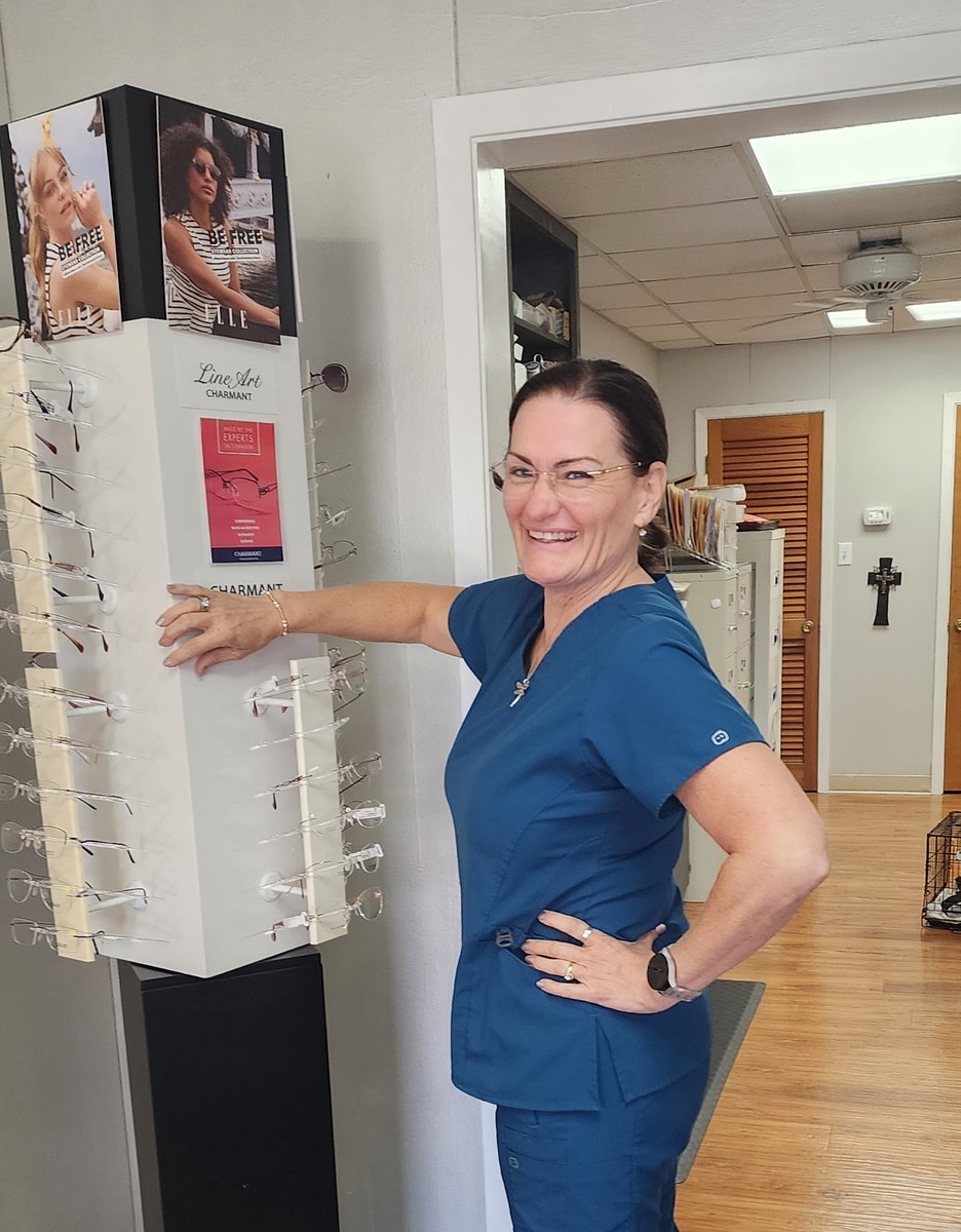 Andrea Baker, owner and licensed optician at Andrea Baker Optical in Burnet, TX